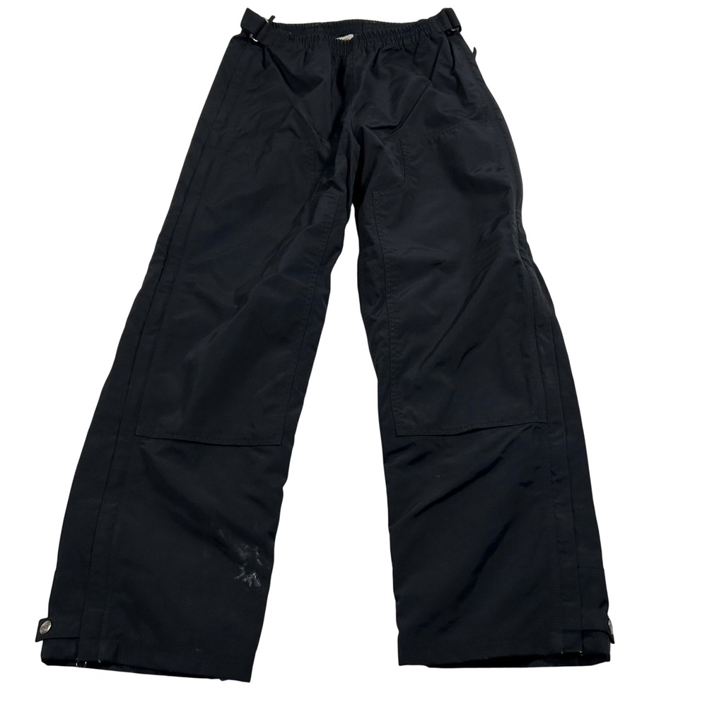 Carhartt B187 BLK Nylon Work Pants Mens Medium Regular Black Side Zip Mesh Lined - Picture 1 of 9